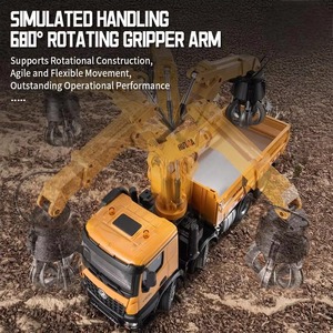 Nuevo Auto RC HUINA 1538 1/<span class=keywords><strong>14</strong></span>, Tractor de 26 Canales con Control Remoto, Camión de Ingeniería de Aleación con Grapa <span class=keywords><strong>para</strong></span> Madera, Juguete de Regalo - Product Image 2