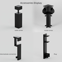 80mm LED Garniture Conduit Plinthe Éclairage Plinthe Plinthe En Alliage D'aluminium pour Hôtels et Parcs avec Rétro-Éclairage LED Canal