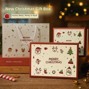 New Christmas Santa-themed Large Gift <strong>Box</strong> Specialty Paper Cardboard Die-Cut Scarf Thermal <strong>Mug</strong> Lid-and-Base <strong>Box</strong> for Holiday - Product Image 1
