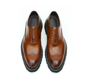 Chaussures Derby en cuir classiques pour hommes, grande taille, basses, couleur unie, pour le bureau, chaussures de ville formelles - Product Image 6