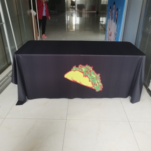 Mantel Personalizado con Logotipo de Cualquier Tamaño, de Poliéster Duradero, Impreso por Transferencia Térmica, para Decoración de Eventos, Ferias Comerciales y Cenas - Product Image 6
