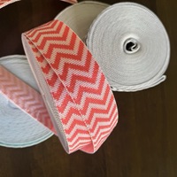 Sangle en polypropylène jacquard ondulée durable personnalisée - Imprimable en deux couleurs pour les accessoires de marque, les sacs, les chaussures et les projets d'artisanat