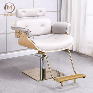 Silla de peluquero de altura ajustable profesional PU cuero-salón y barbería muebles equipo al por mayor - Product Image 6