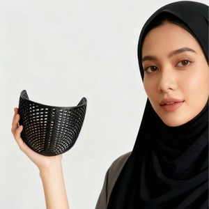 Hiyab <span class=keywords><strong>de</strong></span> Nailon 3D con Corona Antideslizante, Compatible con Cabello Fino y Grueso, Pañuelo para la Cabeza, Chal, Pañuelo para la Cabeza para Mujeres Musulmanas - Product Image 2