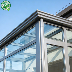 Fabricante de Foshan, Solárium de Aluminio con Vidrio Templado, Jardín de Invierno Moderno, Solárium Exterior con Techo Plano - Product Image 1
