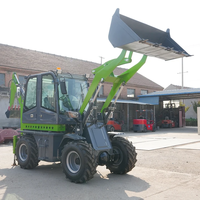 Livraison Rapide Chargeuse-pelleteuse 4x4 tractable pour travaux municipaux et de jardinage, avec fonctions de chargement frontal, de terrassement et de manutention