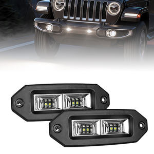 Vente en gros usine : Phare de travail LED à montage encastré, simple rangée, 40W, pour véhicules tout-terrain, voitures, camions, bateaux, SUV, <span class=keywords><strong>4x4</strong></span> - Product Image 1