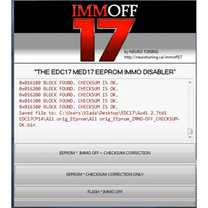 Logiciel IMMO OFF 17 IMMOFF17 Activer la version EDC17 <span class=keywords><strong>MED</strong></span> 17 Immo Off Ecu EEPROM IMMO PATCH Correction de la somme de contrôle vers le flash IMMO OFF - Product Image 4