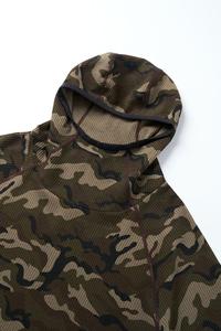 Premium Men's Waffle Texture Camouflage Hoodie Windproof American Retro <strong>Long</strong> Sleeve Sports Pullover <strong>Baggy</strong> <strong>Jumper</strong> - Product Image 3