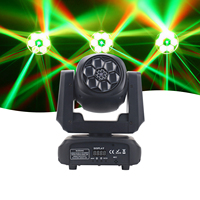 Luz Móvil Portátil de 6*10W RGBW con Efecto Láser, Luz Programable DMX para Discotecas, Bodas y Actuaciones en Vivo