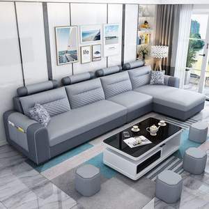 Sofá seccional convertible moderno en forma de L, juego de sofás de 3 plazas, diseño modular con funda extraíble y lavable para apartamentos pequeños - Product Image 5