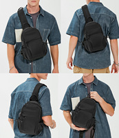Sacs à bandoulière personnalisés avec charge USB, messager pour hommes, sac à bandoulière, ceinture, plate-forme de poitrine, sac pour hommes