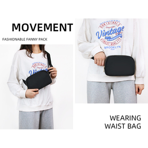 Sacs de ceinture à Logo imprimé personnalisé pour femmes, Mini sac <span class=keywords><strong>banane</strong></span> en Nylon réglable pour le Sport et les voyages - Product Image 6