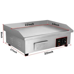 Plancha Eléctrica Comercial de Sobremesa de 110V y 3000W, Parrilla Plana, Placa Caliente para BBQ, Hierro con Termostato Ajustable - Product Image 1