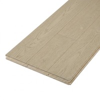 Plancher en bois multicouche laqué UV moderne et durable - Plancher en chêne blanc d'ingénierie avec âme en bouleau russe de 15 mm compatible avec le chauffage au sol