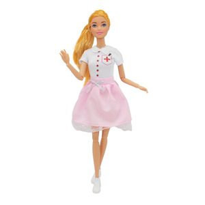 Nuevo en 2024, Ropa de <span class=keywords><strong>Muñeca</strong></span> de Enfermera Médica de 30 cm, Bata Blanca, Accesorios de Juguete para Niñas, Juego de Imitación en Casa, <span class=keywords><strong>Muñeca</strong></span> DIY - Product Image 3