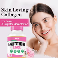 Ausreson Meilleures Capsules de L-glutathion 1000mg avec Collagène et Vitamine C pour l'Éclaircissement de la Peau – Complément Beauté