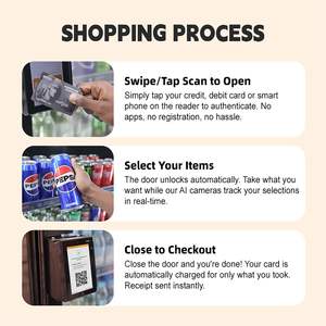 Distributeur automatique intelligent Qingo à double carte SIM, écran tactile en acier inoxydable, refroidisseur AI 24 heures, grande capacité, OEM/ODM, directement de l'usine - Product Image 5