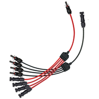 Connecteur de câble de branche solaire PV de Type Y 1500V DC 50A 1 6 voies IP68 évalué cuivre étamé panneau solaire solution d'adaptateurs parallèles