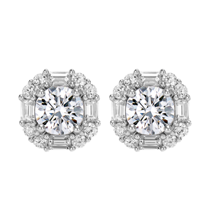 โรชิเม่ ต่างหูทรงลูกบาศก์ประดับเพชรซีกอน 925 เงินสเตอร์ลิง คิวบิกเซอร์โคเนีย ของขวัญสำหรับงานแต่งงานและวันครบรอบ - Product Image 4