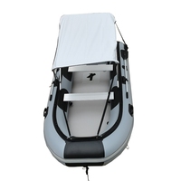 Bateau gonflable pliable de plancher en aluminium de luxe Hypalon/PVC 12ft 380cm bateau
