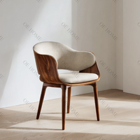 Chaises de salle à manger modernes en bois massif, confortables, avec revêtement en cuir, convertibles, meubles pour la maison, le bureau et la cuisine