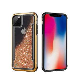 Hybrid Shockproof Plating TPU Bumper Clear Back Cover For <span class=keywords><strong>iPhone</strong></span> <span class=keywords><strong>11</strong></span> Pro <span class=keywords><strong>Max</strong></span> Bling Glitter Moving Liquid Quicksand Phone Case - Product Image 6