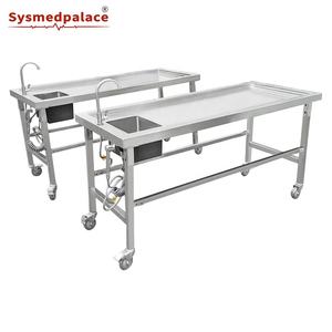 Tavolo mortuario multifunzionale, per la pulizia di imbalsamazione e autopsia, utilizzato in ospedale e obitorio - Product Image 6