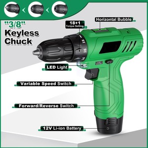 12V Set Single Speed <b>Power</b> Tools <b>Brushed</b> Motor for DIY US Local Warehouse OEM Customization CD-12H-1 Cordl - Product Image 4