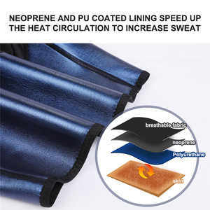 HEXIN Logo personalizzato ganci regolabili addome Trimmer pantaloni Neoprene brucia grassi Sauna vita Trainer <span class=keywords><strong>corsetto</strong></span> Leggings - Product Image 4