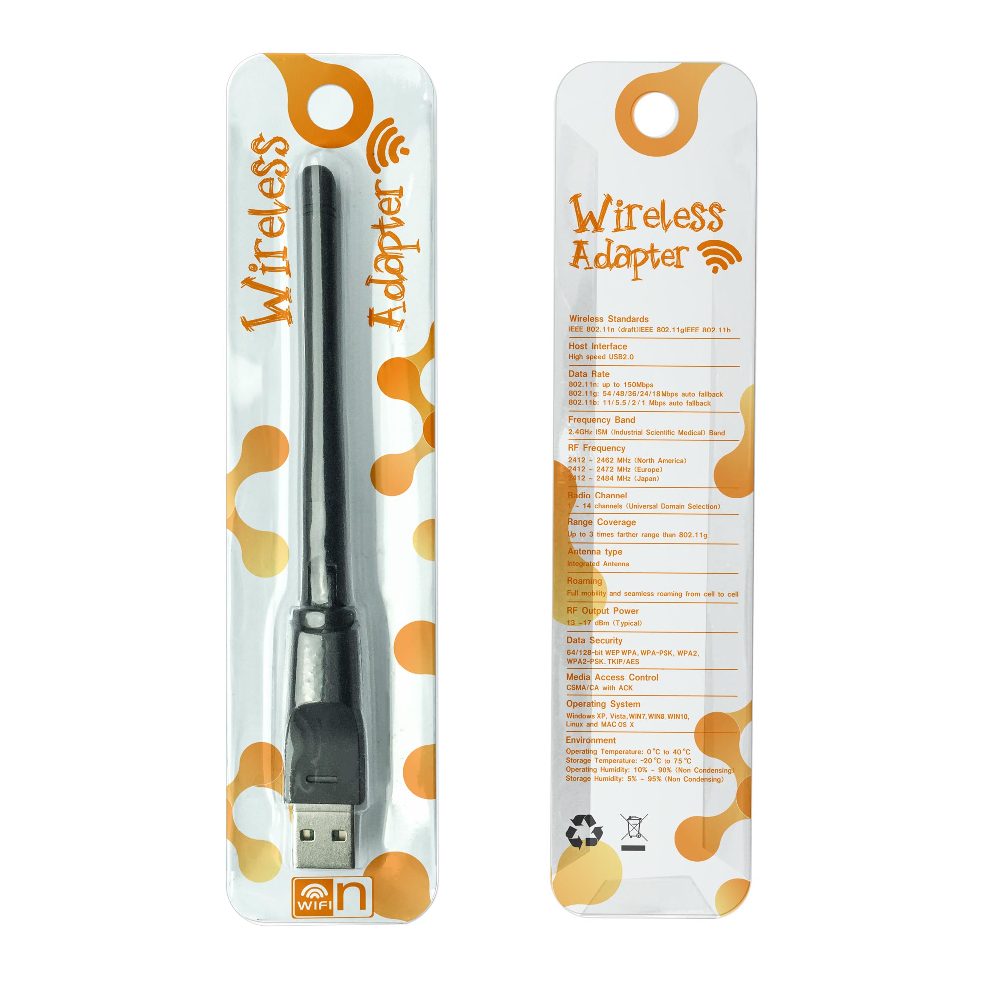 Беспроводной usb Wi-Fi адаптер mt 7601 с поддержкой и Wi-Fi usb-адаптер 150 Мбит/с фиксированная антенна 2 дБи (1T1R)