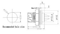 Adaptateur automobile étanche IP68 XATLJ M12, prise mâle 2+4, câble à montage sur panneau, contact en laiton 5A/10A, boîtier PC/Nylon