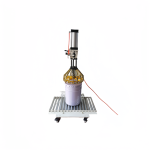 Machine de capsulage d'étanchéité de couverture de <span class=keywords><strong>panier</strong></span> de fleurs pneumatique semi-automatique Baril en métal Boissons Industries chimiques Ferme Applicable - Product Image 3