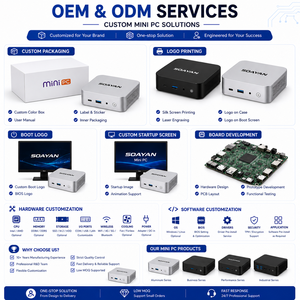 Personnaliser Mini PC pour Intel I3 I5 I7 Ultra et AMD R5 R7 R9 Windows 11 Pro Mini-Pcs pour les jeux d'entreprise à domicile - Product Image 3