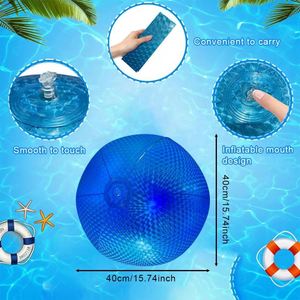 Ballon de plage en PVC LED coloré avec un design lumineux et original - Parfait pour les fêtes au bord de la piscine et les plaisirs estivaux - Product Image 4