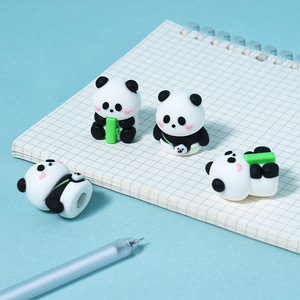 Cartoon Panda Gel Pen Black Ink Metal Tip Plastic Body Office School Use Stationery - Product Image 1