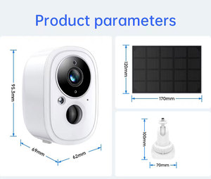 Cámara de seguridad inteligente para el hogar, Wifi, batería recargable Tuya, Audio bidireccional, <span class=keywords><strong>tarjeta</strong></span> Sd, almacenamiento en la nube, cámara de disparo con Sensor infrarrojo Pir - Product Image 4