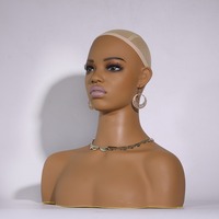 Nouvelle tête de mannequin réaliste avec épaule pour filles