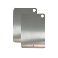 Planche à découper en titane GR5, vente en gros, titane pur, laminé à chaud, épaissi, portable, pour camping en extérieur et cuisine
