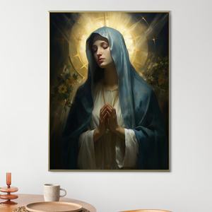 ルミナス風: 抽象的な炎の聖霊、現代の油絵-崇拝スペースに対する現代的な信仰 - Product Image 4