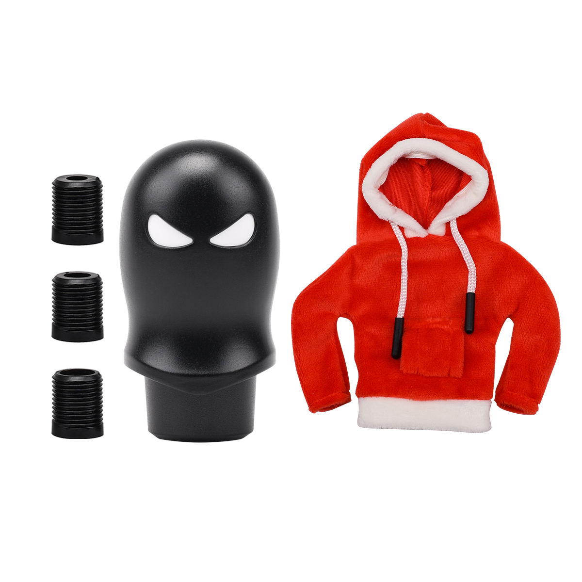 Vêtements noirs + rouges