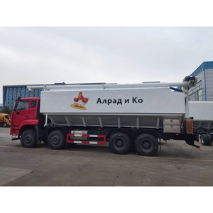 Nuevo Camión de Transporte de Alimentos a Granel Howo Shacman 8x4 Diésel de Fábrica China para Aves de Corral y Ganado con Descarga Rotatoria de 180° - Product Image 4