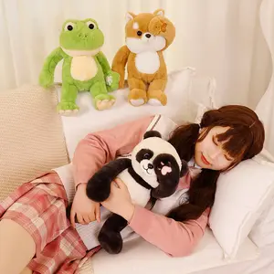 High Quality Plush Toy Manufacturer 40cm Soft Frog Monkey Plushie Toy With Cute Stuffed Animal Pillow