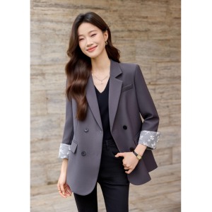 Đồ vest nữ công sở chất lượng cao, chống nhăn, tay dài, kiểu dáng lịch sự, bán buôn MIER XW1922 - Product Image 3