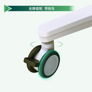 Chariot d'hôpital Promax MB103, hauteur réglable, léger, durable, chariot à outils multifonction, acier ABS, design minimaliste - Product Image 4