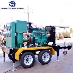 Gemengde Stroom 12 Inch Hoge Stroom Diesel Waterpomp Diesel Landbouw Irrigatie Pomp - Product Image 1