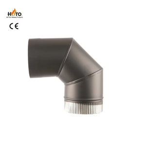 <span class=keywords><strong>Tuyau</strong></span> de <span class=keywords><strong>cheminée</strong></span> en acier inoxydable à paroi simple certifié CE, surface polie miroir, garantie de plus de 5 ans pour foyer moderne - Product Image 3
