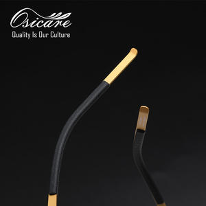 高級ブランド光学眼鏡 男性用度付きレンズ眼鏡 丸型眼鏡 チタン製眼鏡フレーム - Product Image 4