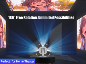 Projecteur LCD LED Magcubic L018NTV avec mise au point automatique et correction automatique de la distorsion trapézoïdale pour cinéma maison, bureau et extérieur - Product Image 3