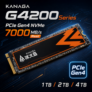 KANAGA SSD NVMe M.2 2280 Haute Performance 1 To 2 To 4 To PCIe Gen4 7000 Mo/s TLC Disque SSD Interne pour Station de Travail et Ordinateur de Bureau - Product Image 1